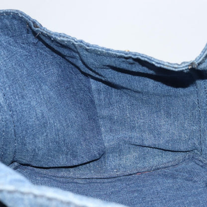 Prada Canapa Open Tote Denim, BLUE, CANVAS, Tote bag