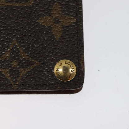 Louis Vuitton Porte Cartes Pression Card Case Monogram Canvas, BROWN, CANVAS, Card Holders