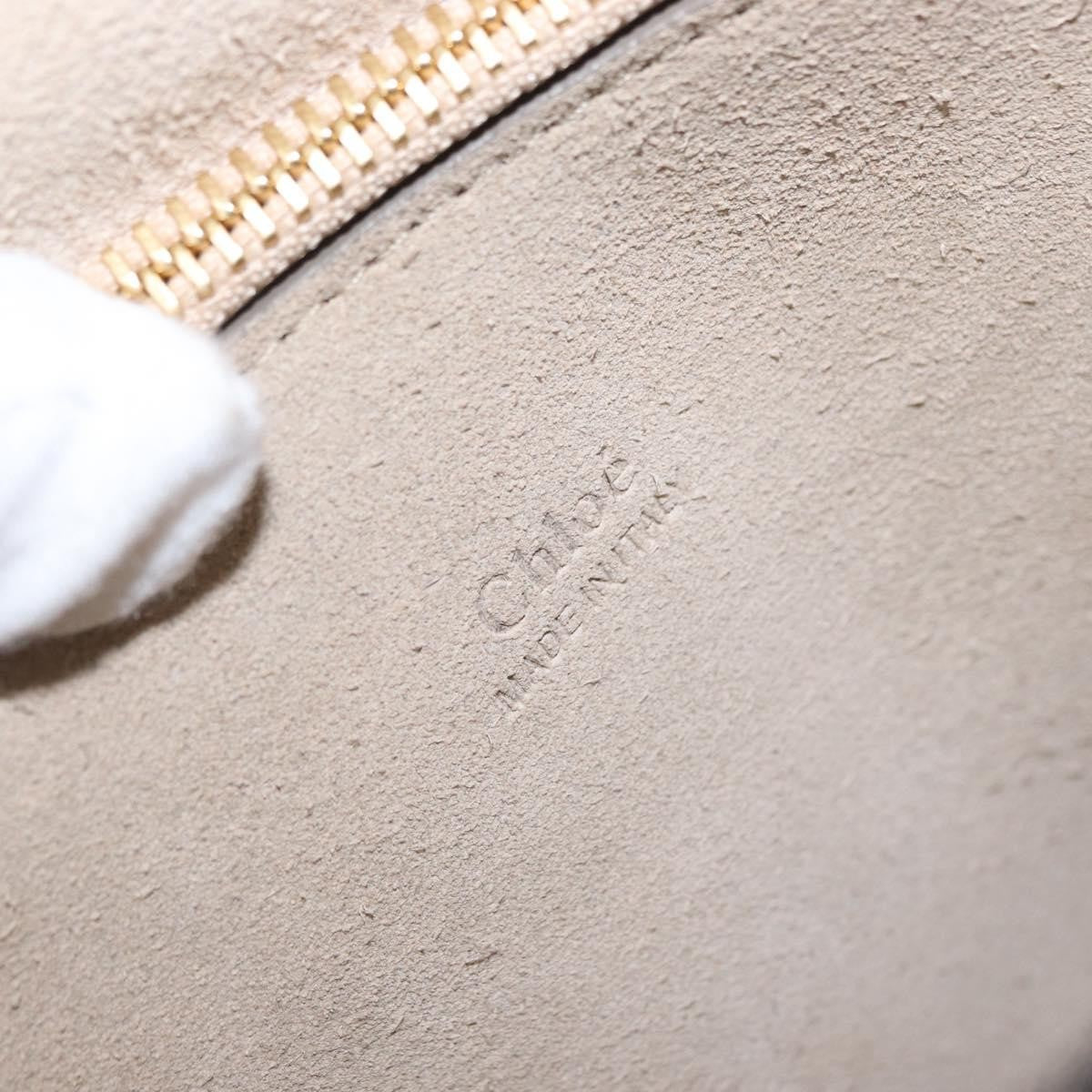 Chloe Faye Shoulder Bag Leather and Suede, BEIGE, SUEDE, Shoulder bag