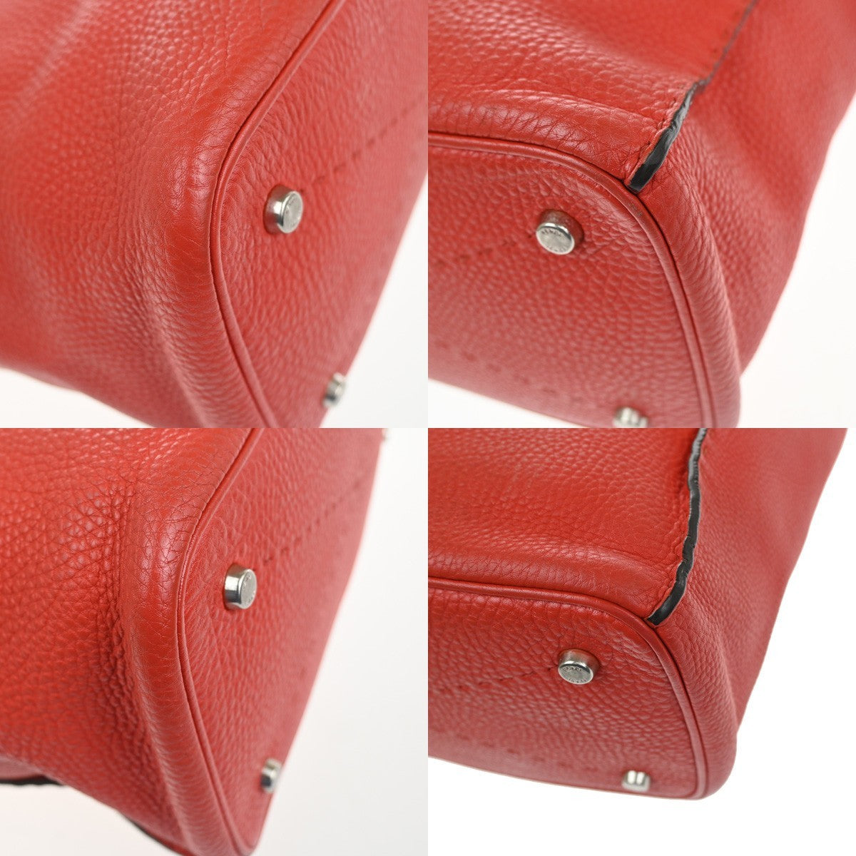 Fendi Selleria Anna Bucket Bag Leather, Red, Leather, Tote Bag