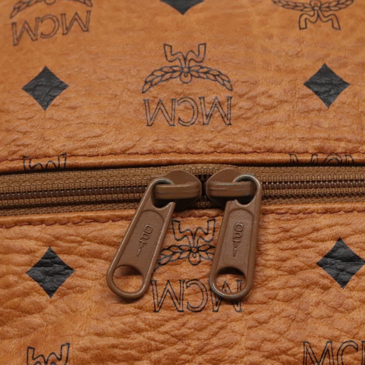 MCM Visetos pouch PVC, BROWN, PVC, Clutche & pouche