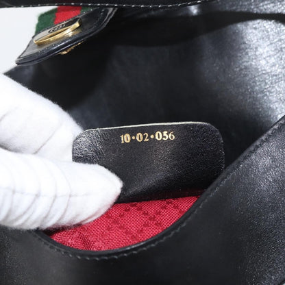 Gucci Sherry line shoulder bag Canvas, Black, Canvas, Shoulder Bag