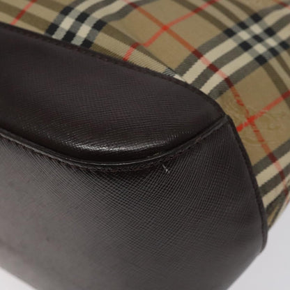 Burberry Nova Check Handbag Nova Check Canvas and leather, BEIGE, CANVAS, Handbag