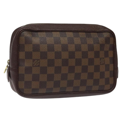 Louis Vuitton Trousse Toiletry Pouch Damier Canvas, BROWN, CANVAS, Toiletry Case