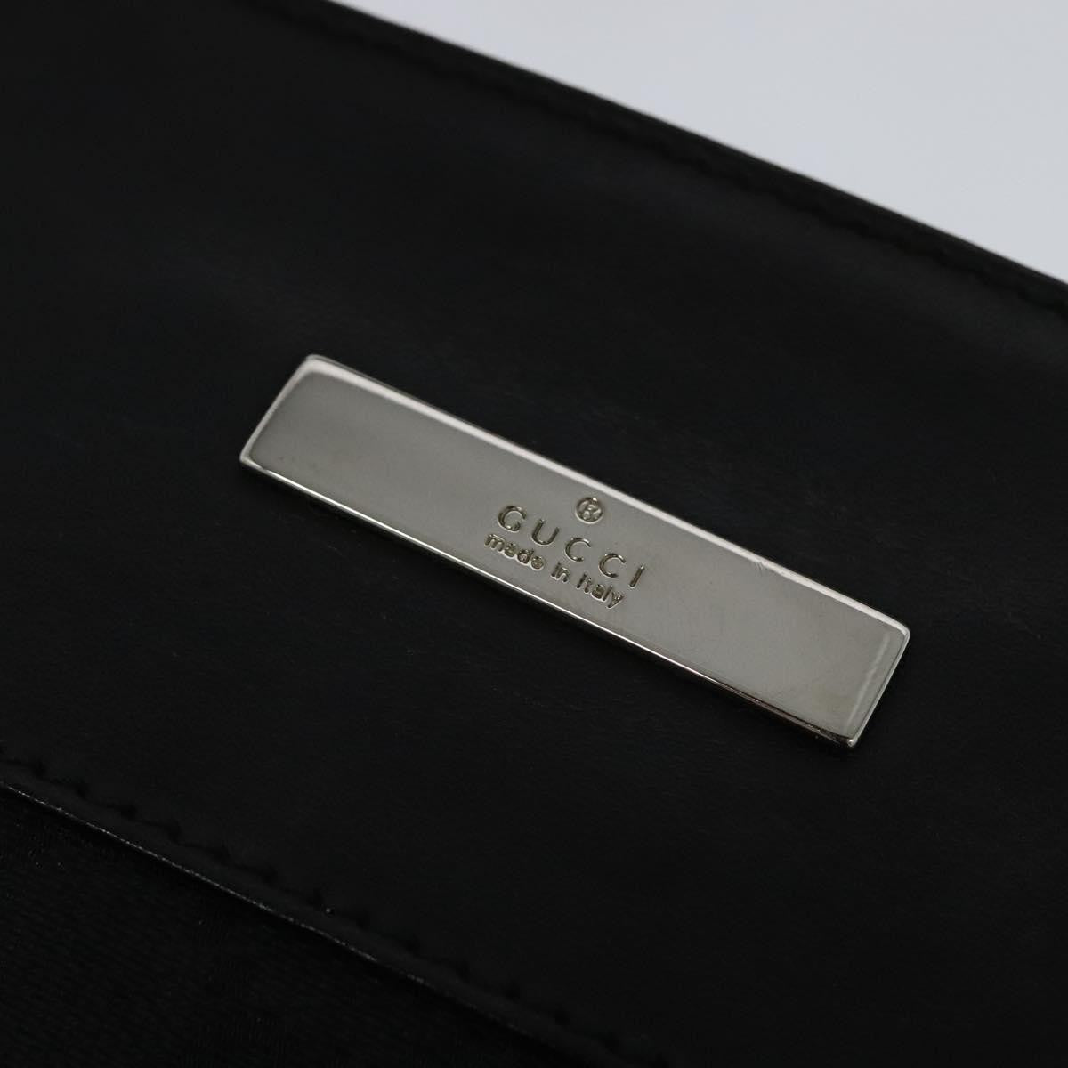 Gucci Vintage Flat Messenger Bag GG Canvas, BLACK, CANVAS, Shoulder bag