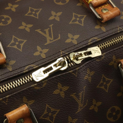 Louis Vuitton Keepall Bandouliere Bag Monogram Canvas, BROWN, CANVAS, Travel bag