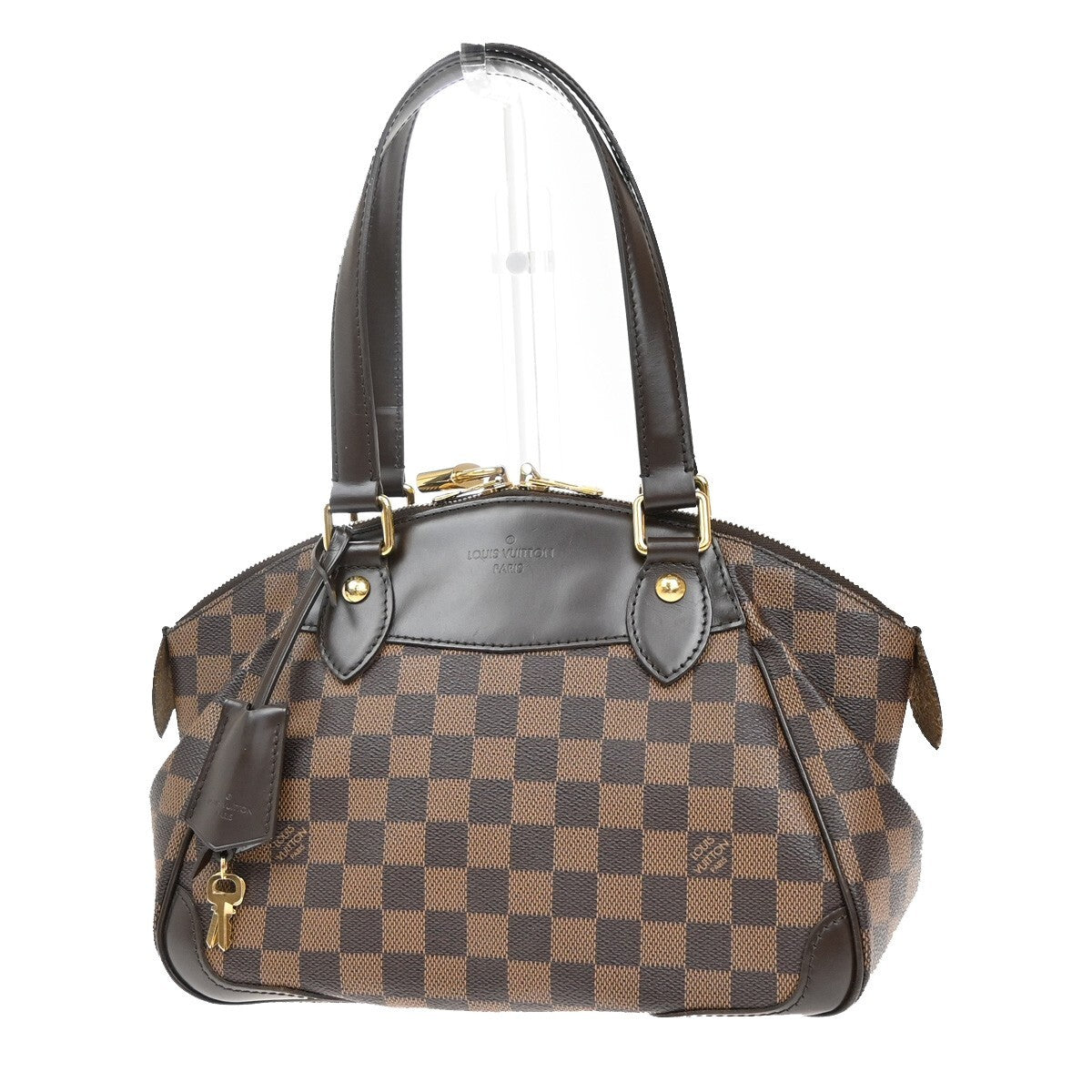 Louis Vuitton Verona Handbag Damier, BROWN, CANVAS, Shoulder bag