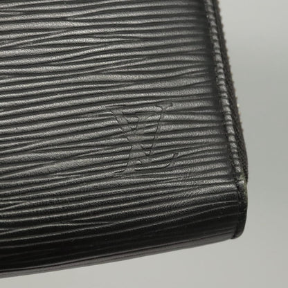 Louis Vuitton Zippy Organizer Epi Leather, BLACK, LEATHER, Wallets