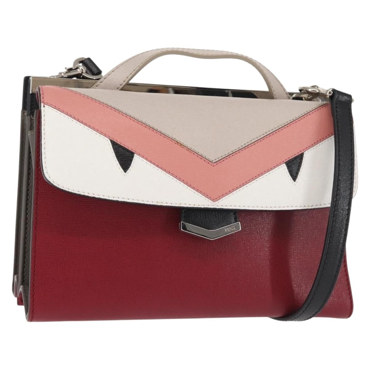 Fendi Monster demi jour Leather, MULTICOLOUR, LEATHER, Handbag