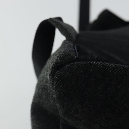Prada Single Buckle Pocket Backpack Wool, GRAY, WOOL, Backpack