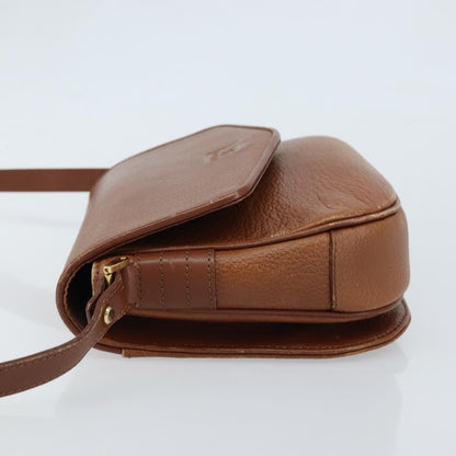 Burberry Flap Shoulder Bag Leather, BROWN, LEATHER, Shoulder bag