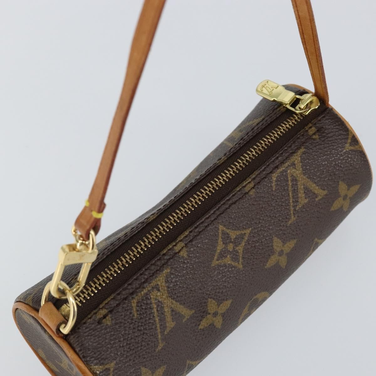 Louis Vuitton Papillon Pochette Monogram Canvas, BROWN, CANVAS, Clutche & pouche