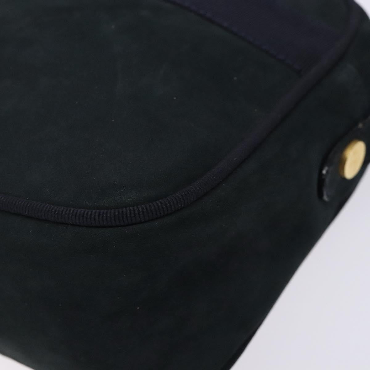 Salvatore Ferragamo Vala Shoulder Bag Suede, NAVY, SUEDE, Shoulder bag