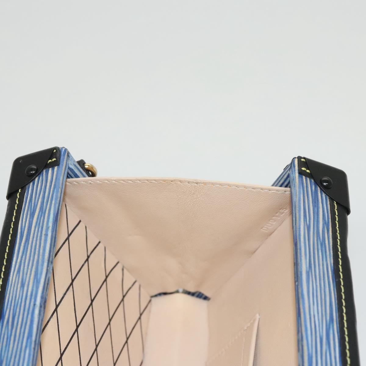 Louis Vuitton Petite Malle Handbag Epi Leather, BLUE, LEATHER, Handbag