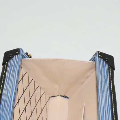 Louis Vuitton Petite Malle Handbag Epi Leather, BLUE, LEATHER, Handbag