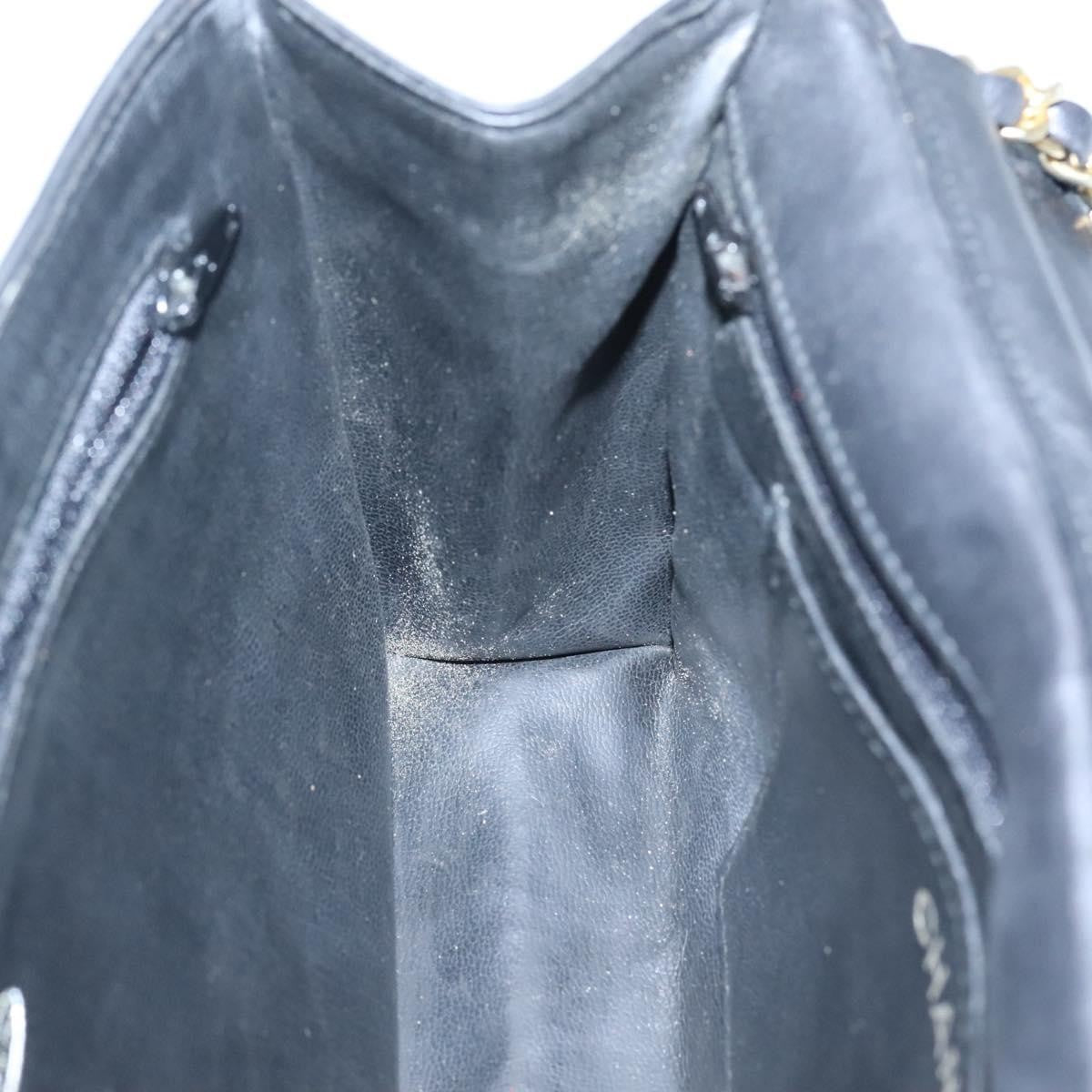 Chanel Vintage Full Flap Bag Quilted Lambskin, BLACK, LEATHER, Handbag