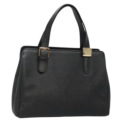Burberry Vintage Handbag Leather, BLACK, LEATHER, Handbag