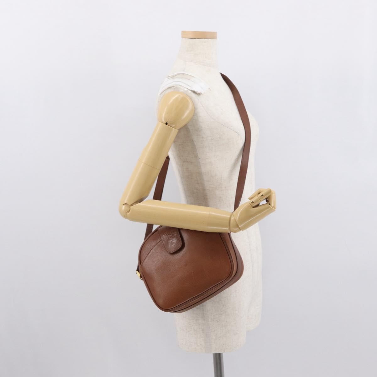 Burberry Vintage Shoulder Bag Leather, BROWN, LEATHER, Shoulder bag