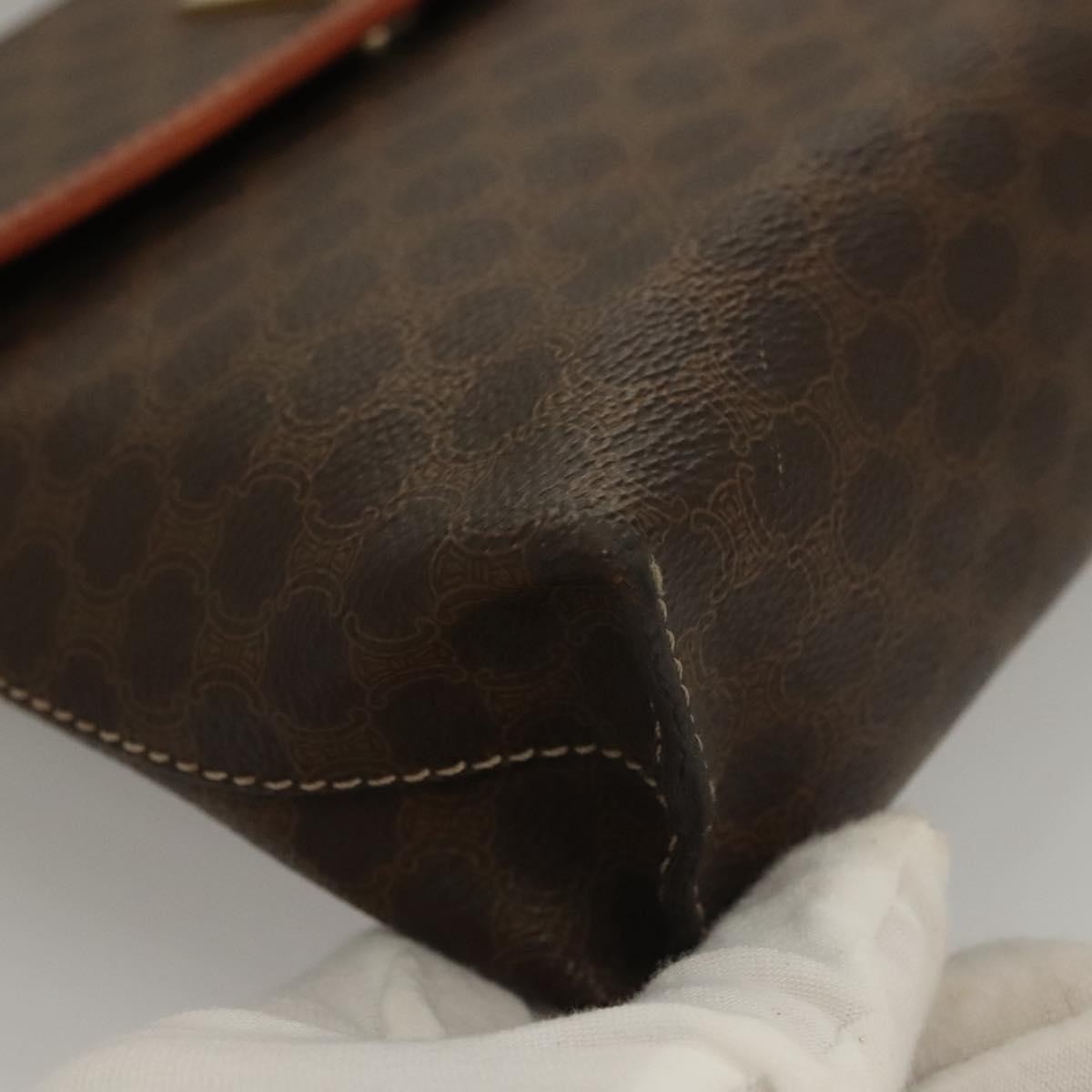 Celine Triomphe vintage handbag Macadam canvas, BROWN, CANVAS, Handbag