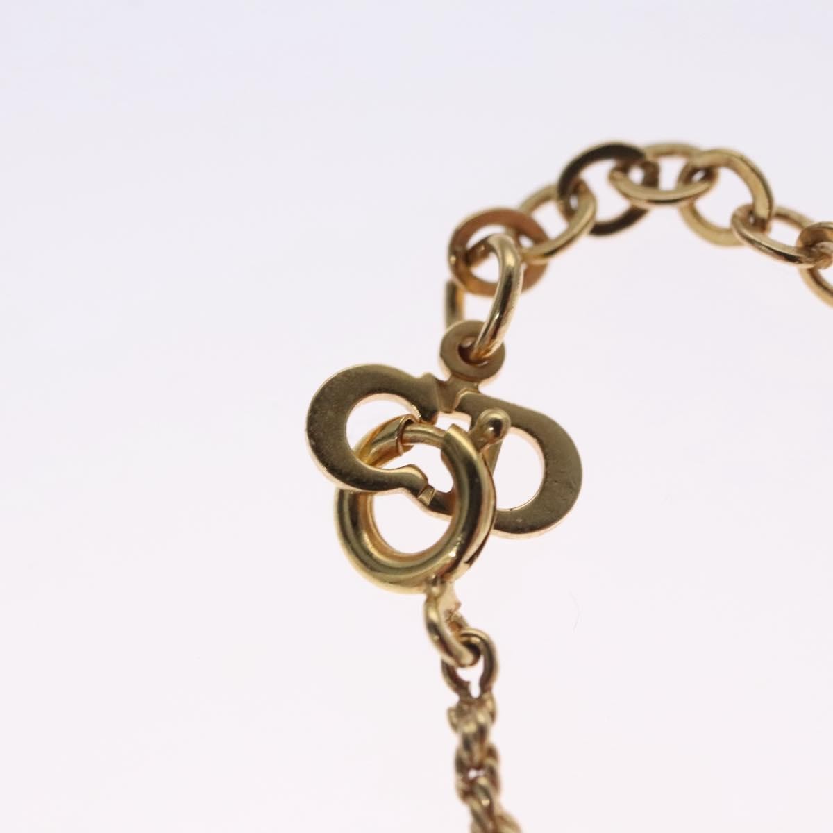 Christian Dior CD Pendant Necklace Metal, GOLD, METAL, Necklace