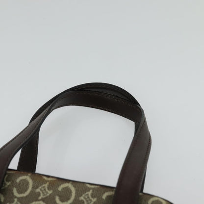 Celine C Macadam Handbag Canvas, Gray, Canvas, Handbag