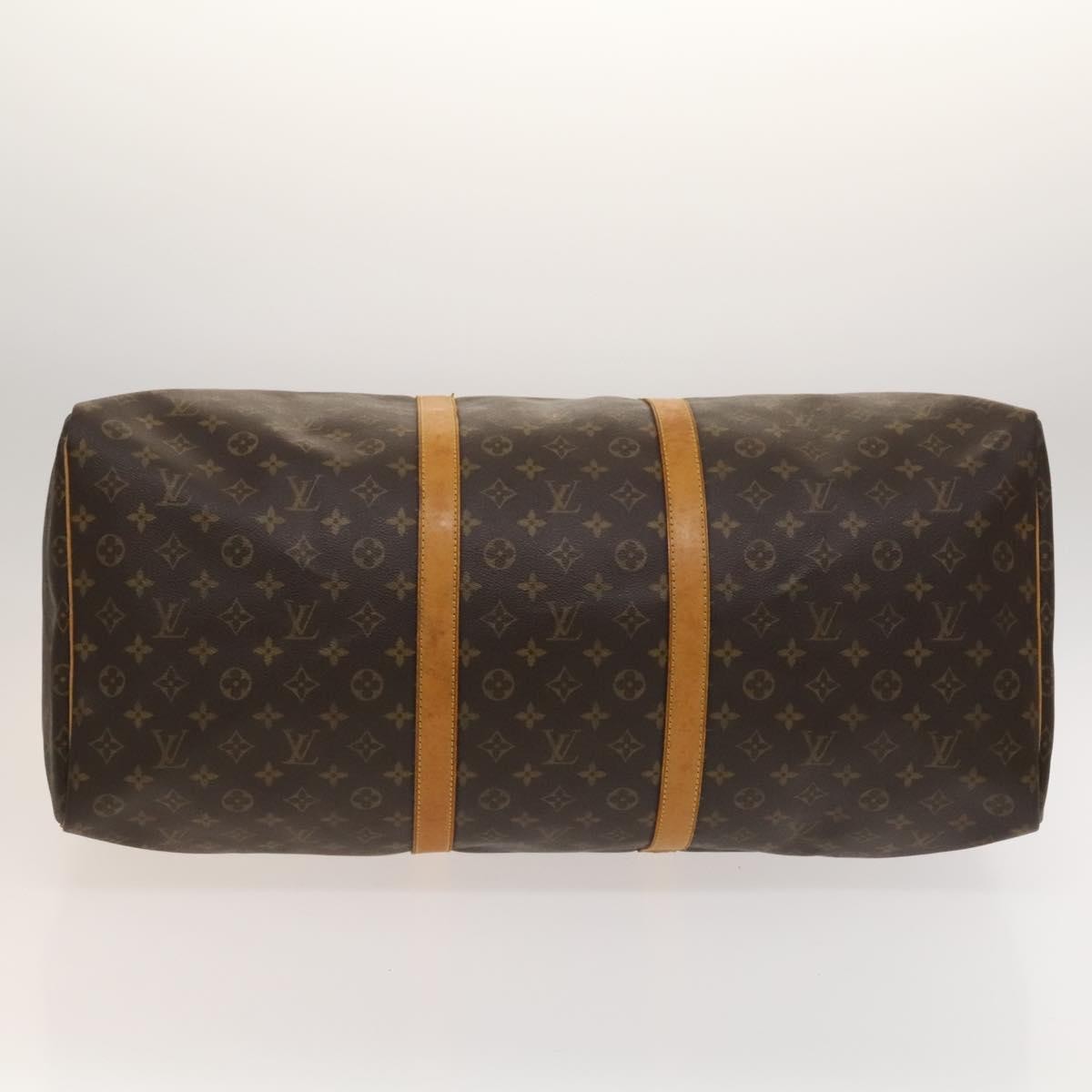 Louis Vuitton Keepall Bag Monogram Canvas, BROWN, CANVAS, Travel bag