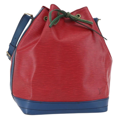 Louis Vuitton Tricolor Noe Handbag Epi Leather, RED, LEATHER, Shoulder bag
