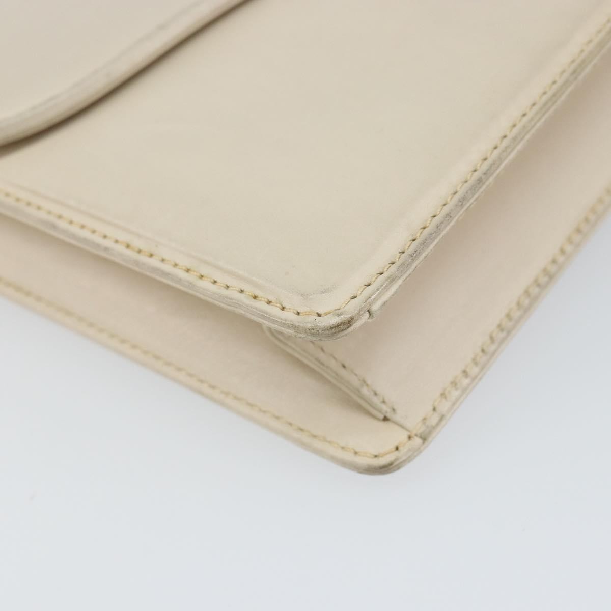 Gucci Vintage clutch Bag Leather, WHITE, LEATHER, Clutche & pouche