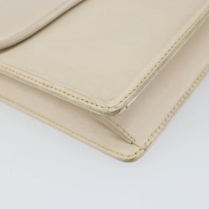 Gucci Vintage clutch Bag Leather, WHITE, LEATHER, Clutche & pouche