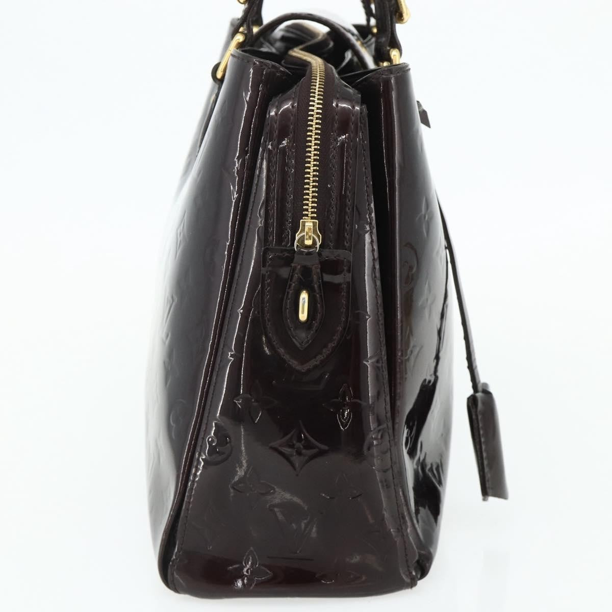 Louis Vuitton Melrose Avenue Handbag Monogram Vernis, Burgundy, Patent Leather, Handbag