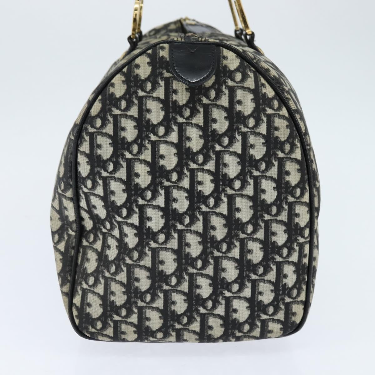 Christian Dior Vintage Trotter Boston Bag Diorissimo Canvas, BLACK, CANVAS, Handbag