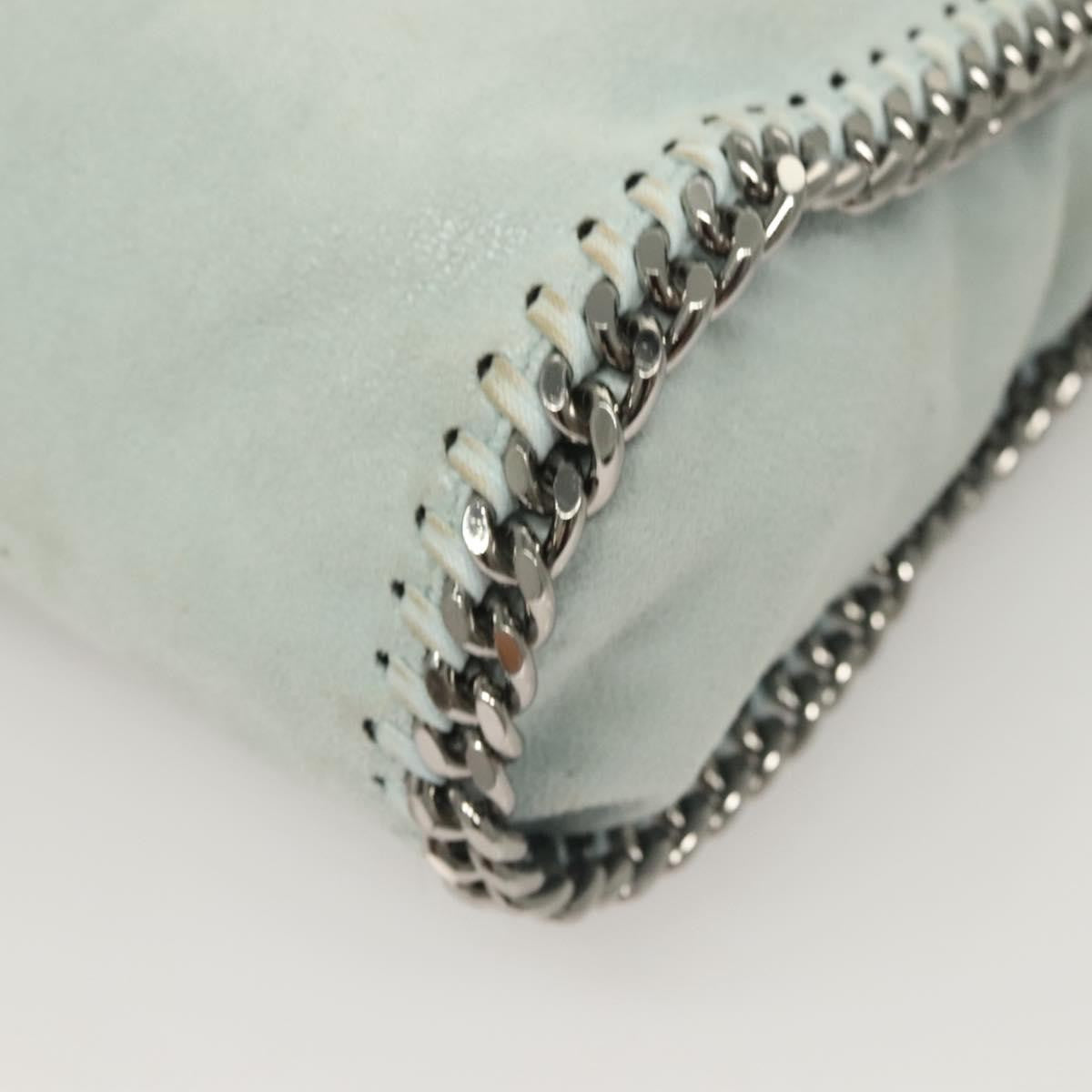Stella McCartney Falabella Fold Over Crossbody Bag Suede, BLUE, SUEDE, Crossbody bag