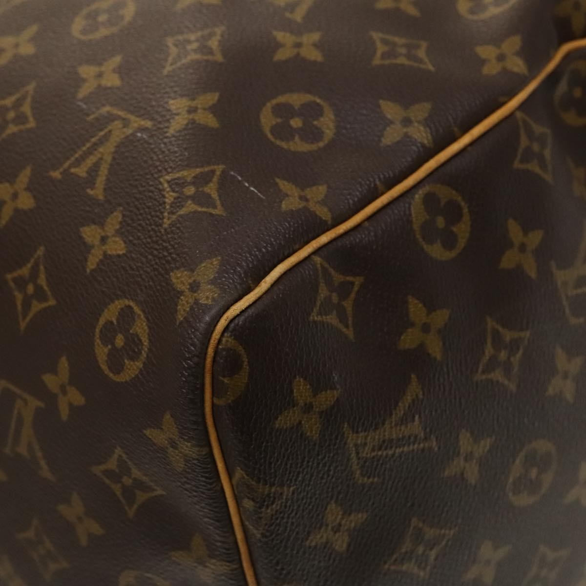Louis Vuitton Keepall Bag Monogram Canvas, BROWN, CANVAS, Travel bag