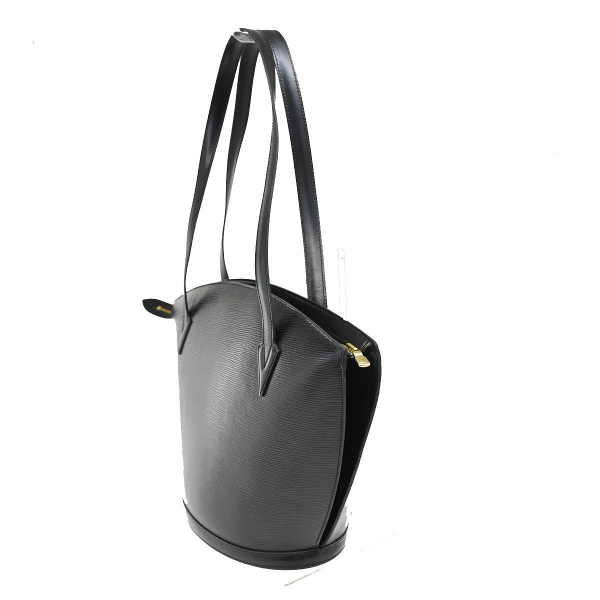Louis Vuitton Saint Jacques Handbag Epi Leather, BLACK, LEATHER, Shoulder bag