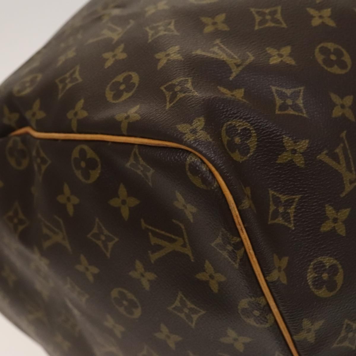 Louis Vuitton Keepall Bag Monogram Canvas, BROWN, CANVAS, Travel bag