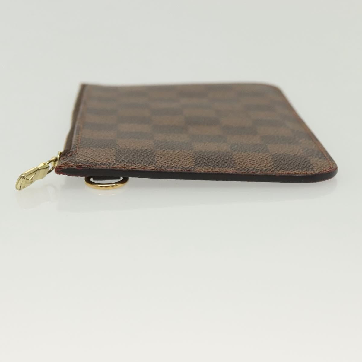Louis Vuitton Neverfull Pochette Damier, BROWN, CANVAS, Tote bag