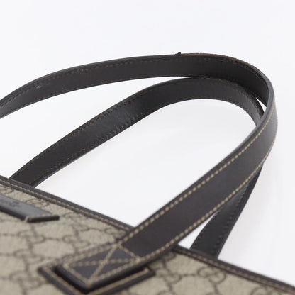Gucci Plus Tote GG Coated Canvas with Leather, BEIGE, CANVAS, Tote bag