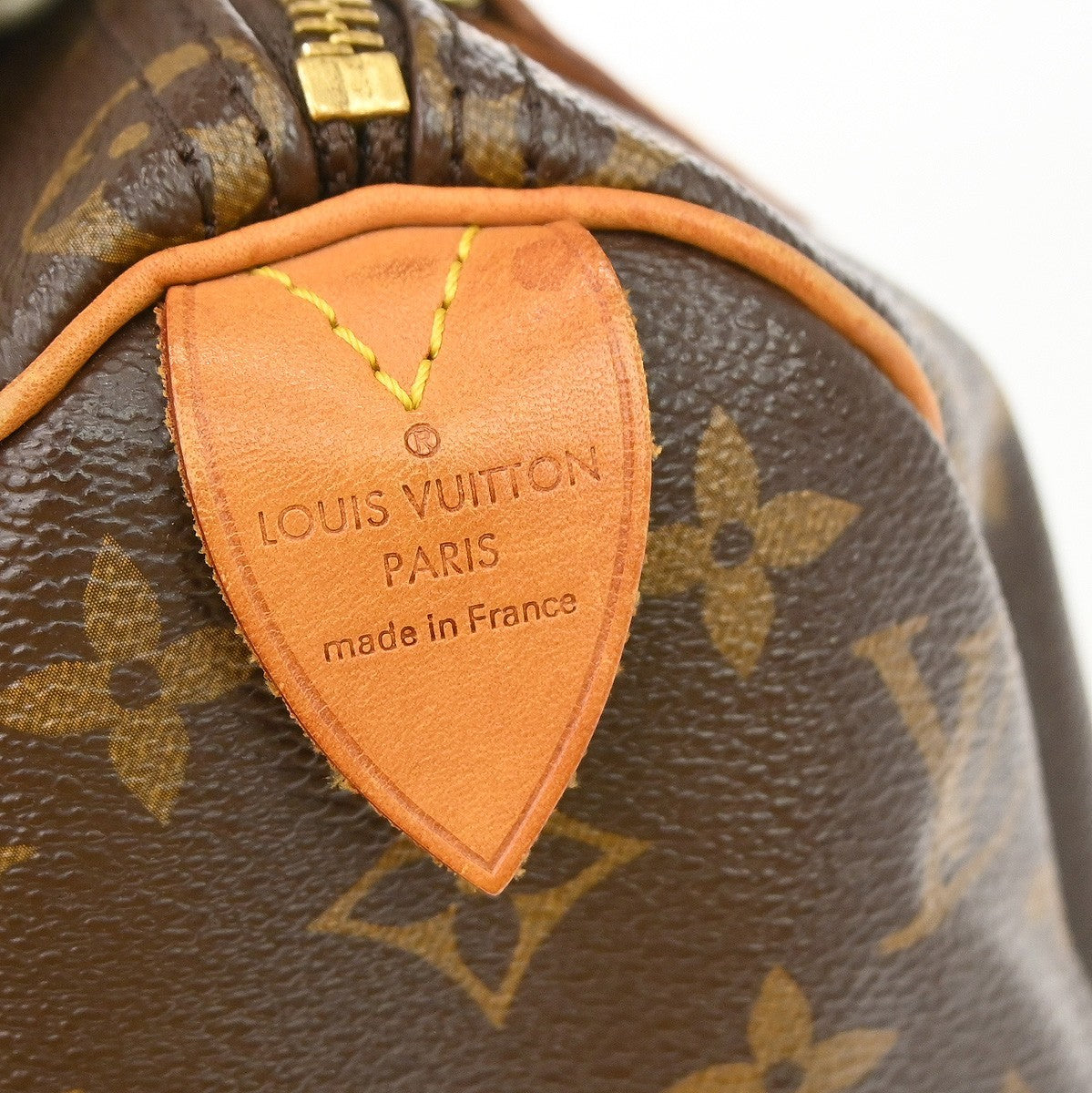 Louis Vuitton Speedy Handbag Monogram Canvas, Brown, Canvas, Handbag