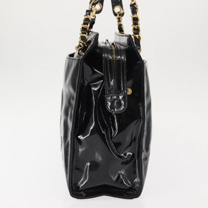 Chanel Coco Mark Patent Leather, BLACK, PATENT_LEATHER, Shoulder bag