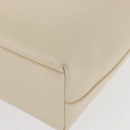 Prada Vintage Tote Leather, WHITE, LEATHER, Handbag