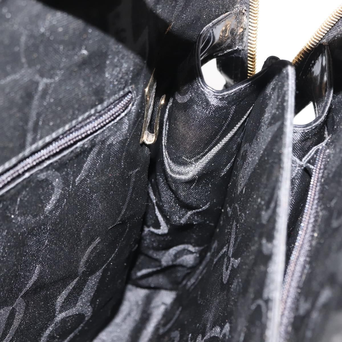 Salvatore Ferragamo Gancini Tote Patent leather, BLACK, PATENT_LEATHER, Tote bag