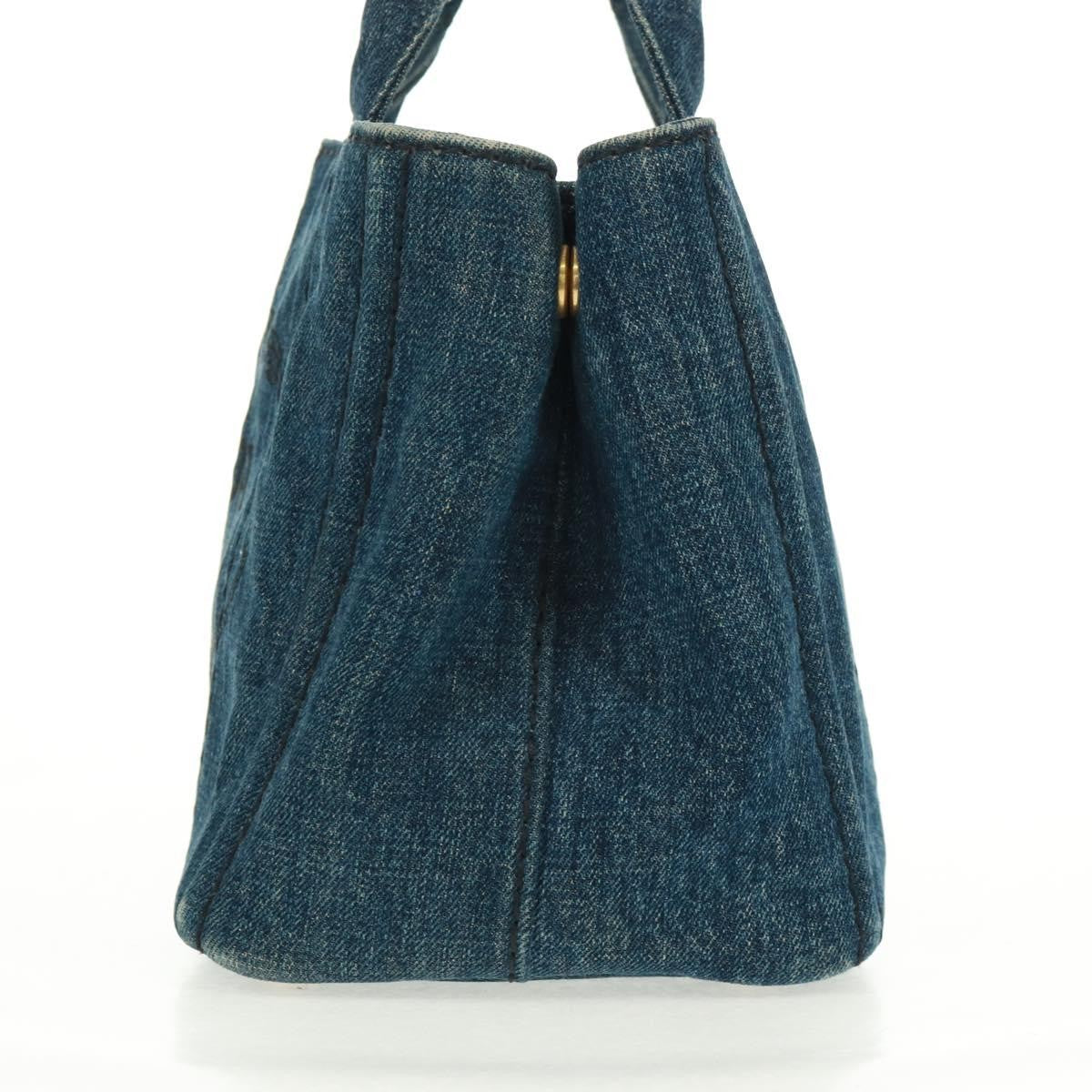 Prada Canapa Tote Denim, BLUE, DENIM_JEANS, Tote bag