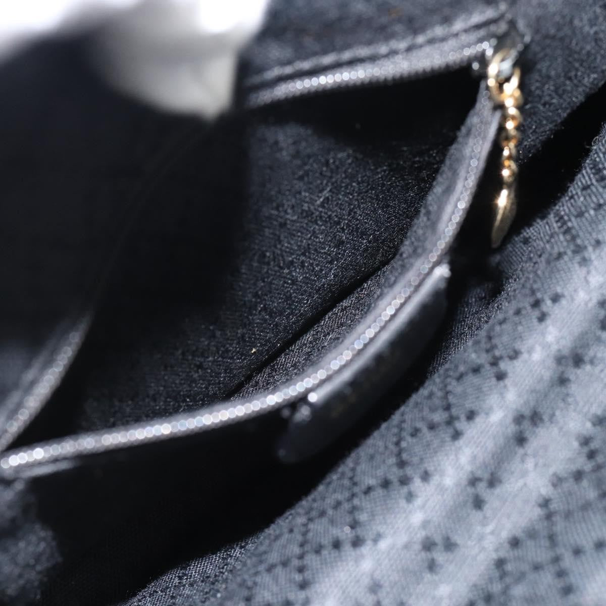 Gucci Vintage Bamboo Backpack Leather, Black, Leather, Backpack