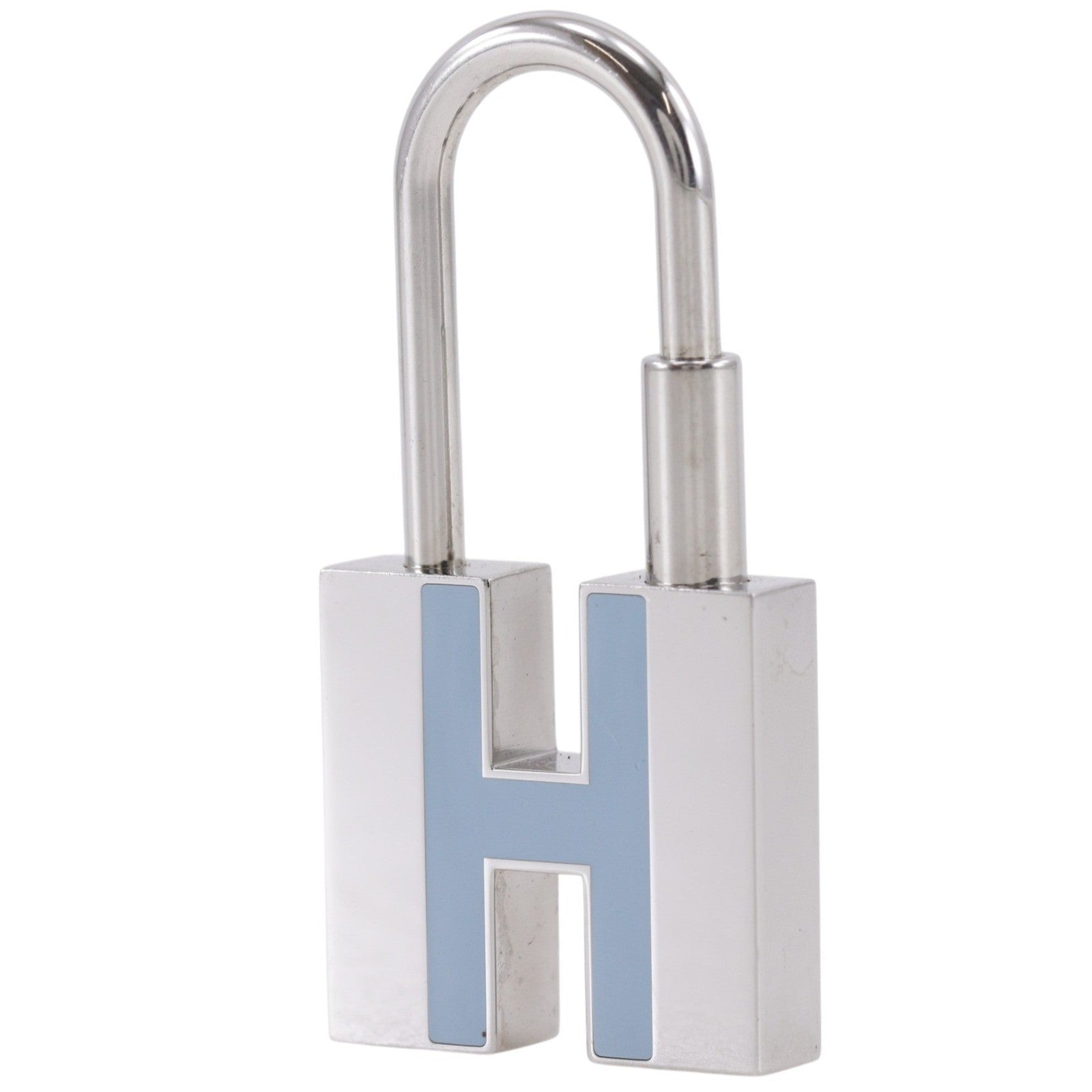 Hermes Cadena Keyring Metal, Silver, Metal, Charm