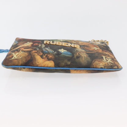 Louis Vuitton Pochette Clutch Limited Edition Jeff Koons Monet Print Canvas, Multicolour, Canvas, Clutch