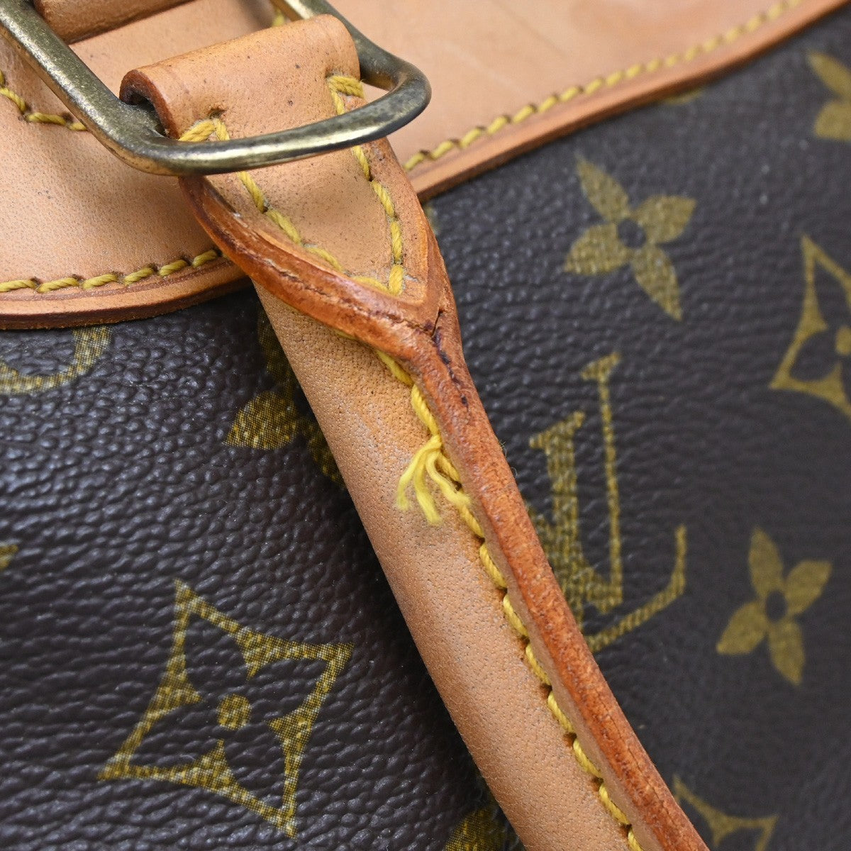 Louis Vuitton Deauville Handbag Monogram Canvas, Brown, Canvas, Handbag