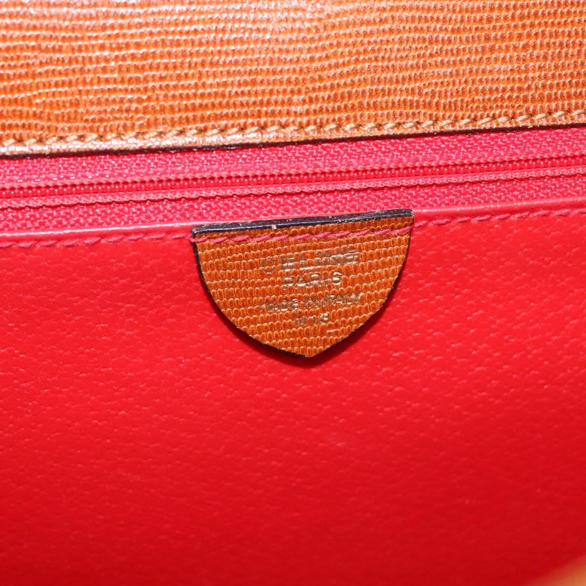 Celine Vintage Logo Top Handle Bag Leather, BROWN, LEATHER, Handbag