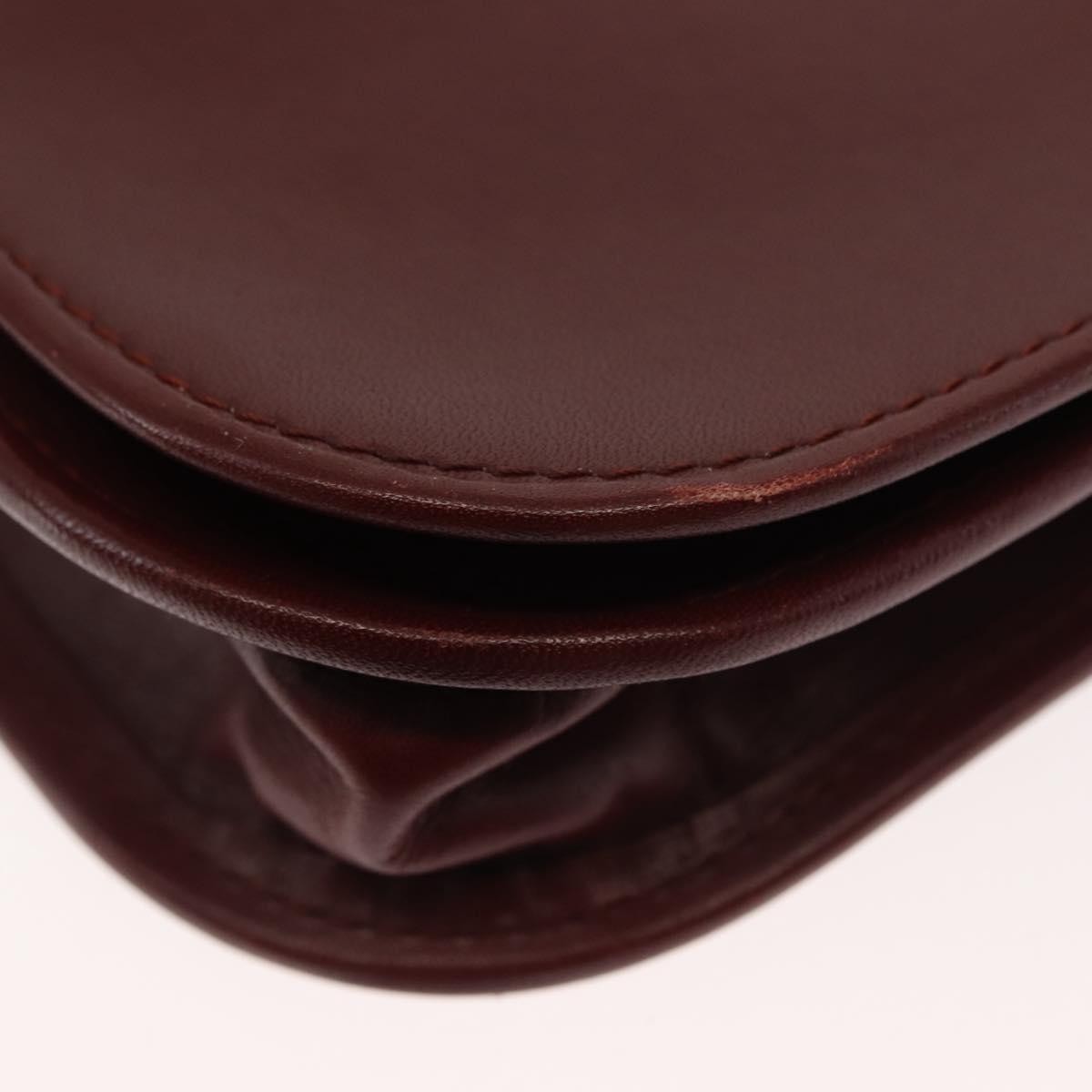 cartier Must de Cartier Shoulder Bag Leather, BURGUNDY, LEATHER, Shoulder bag
