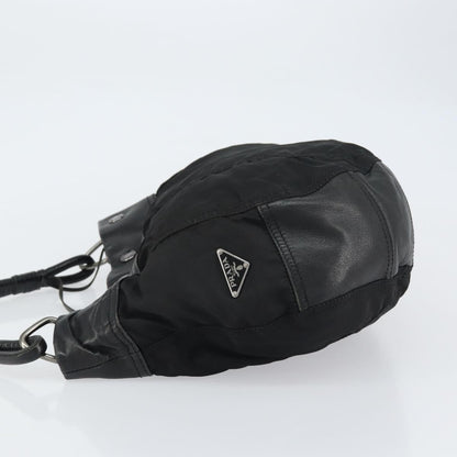 Prada Vintage Shoulder Bag Tessuto, BLACK, NYLON, Shoulder bag