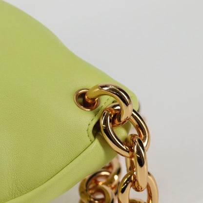 Bottega Veneta The Chain Pouch Leather, YELLOW, LEATHER, Clutche & pouche